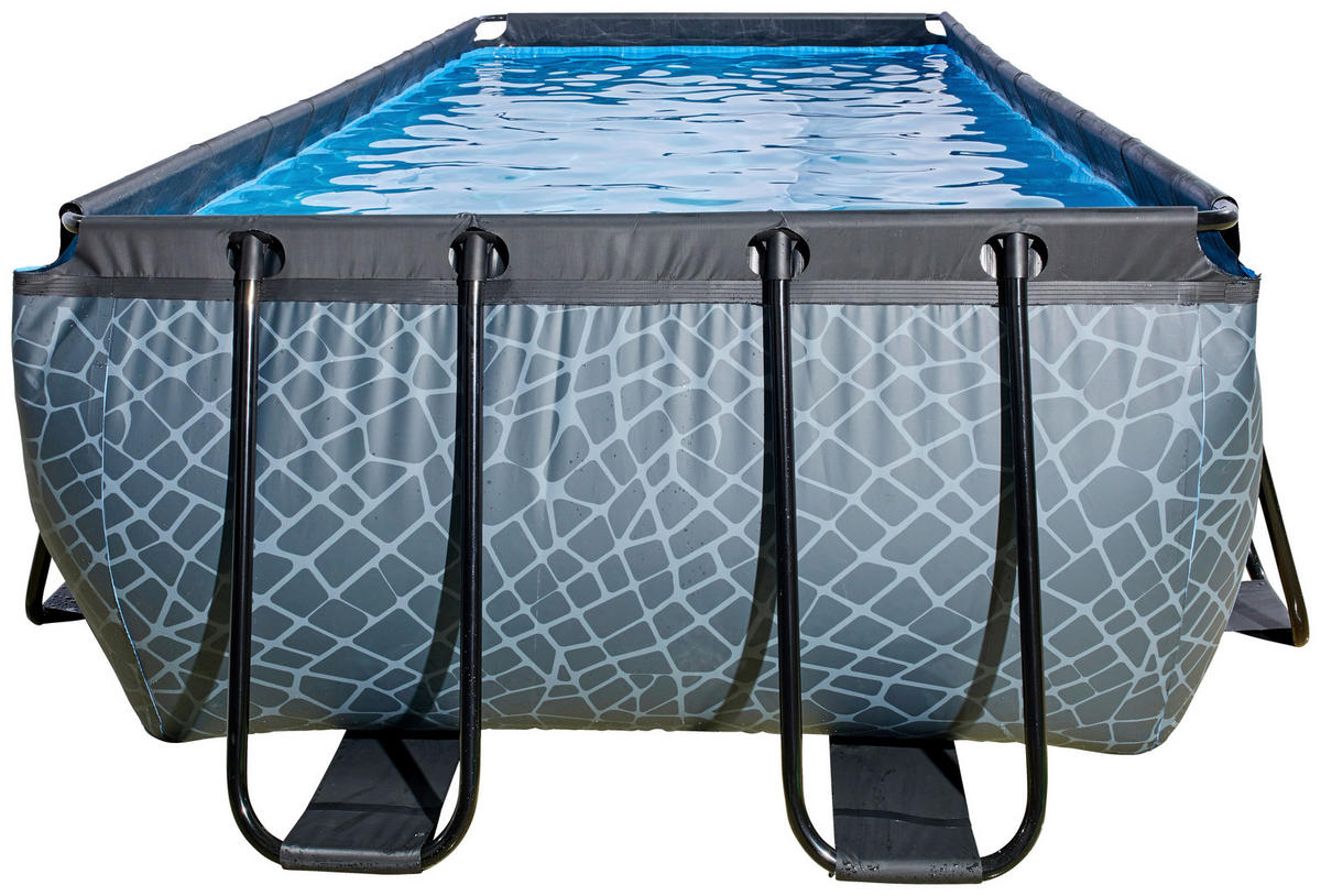 EXIT POOL STONE 540X250 540/250/122 cm  - Grau, KONVENTIONELL (540/250/122cm) - EXIT Toys
