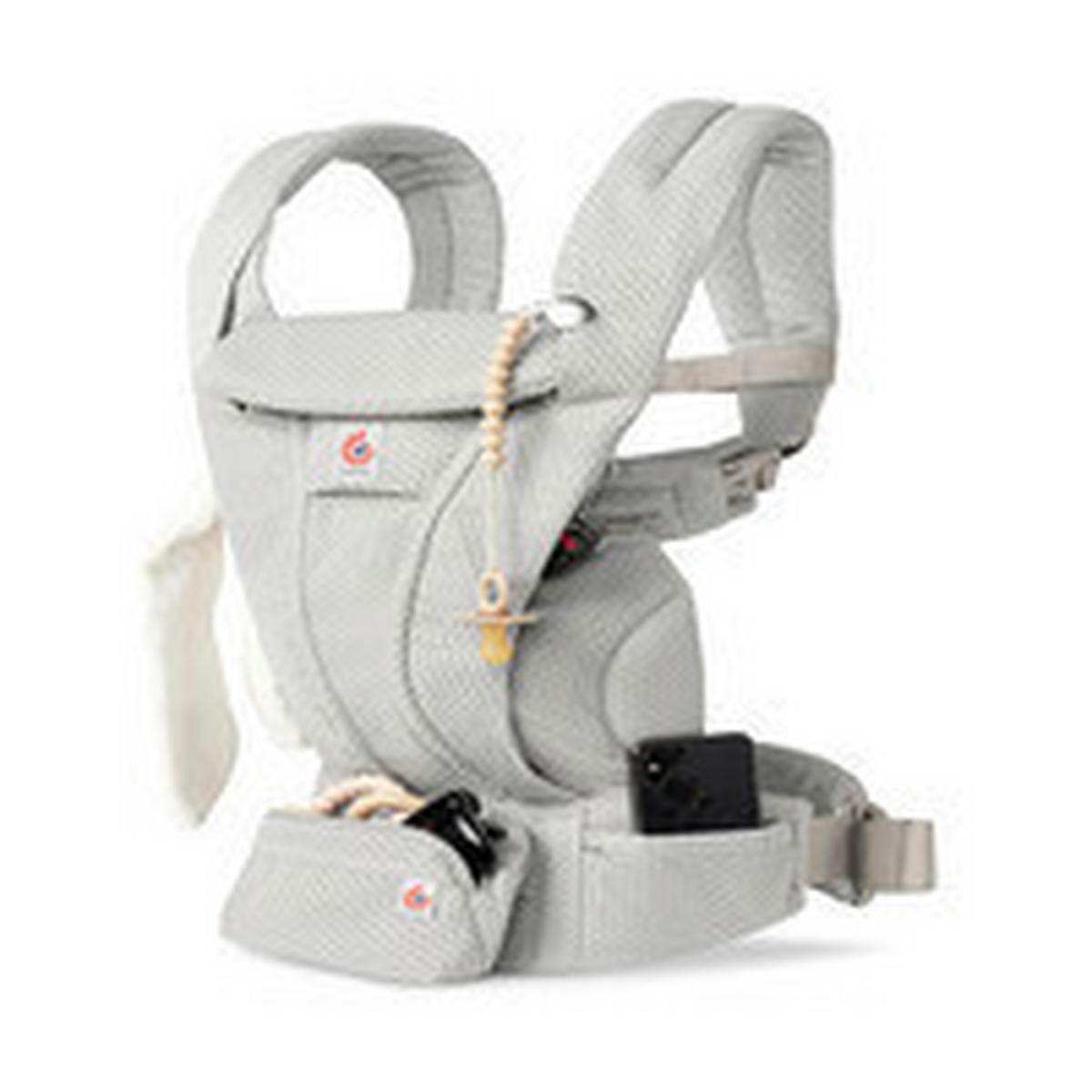 KENGUR NOSILJKA  Omni Deluxe Mesh  - svetlosiva, Osnovno, tekstil (26.5/27.5/14.8cm) - Ergo Baby