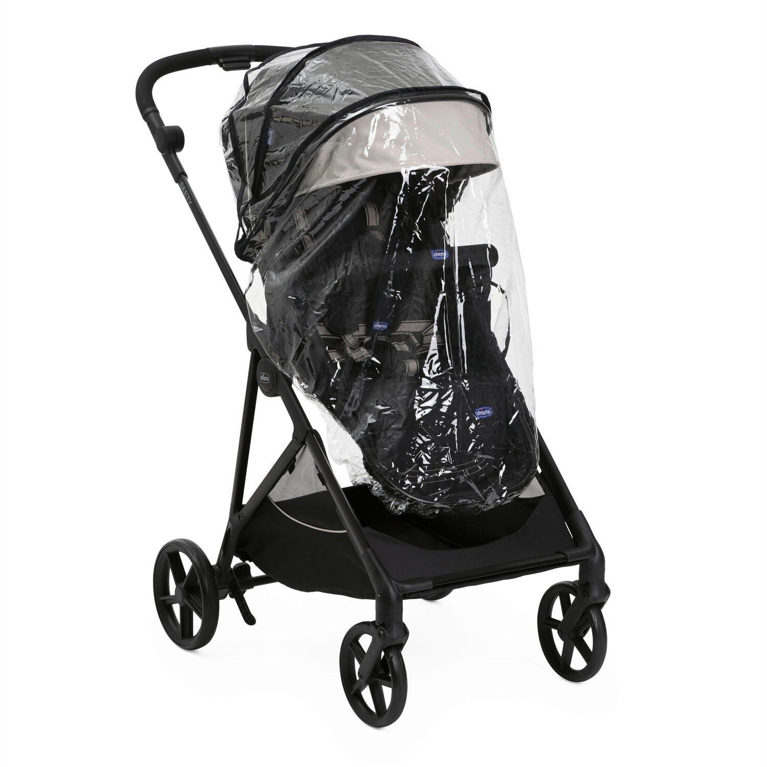 BUGGY SEETY  - Schwarz, Basics, Textil/Metall (55/73/99-110cm) - Chicco