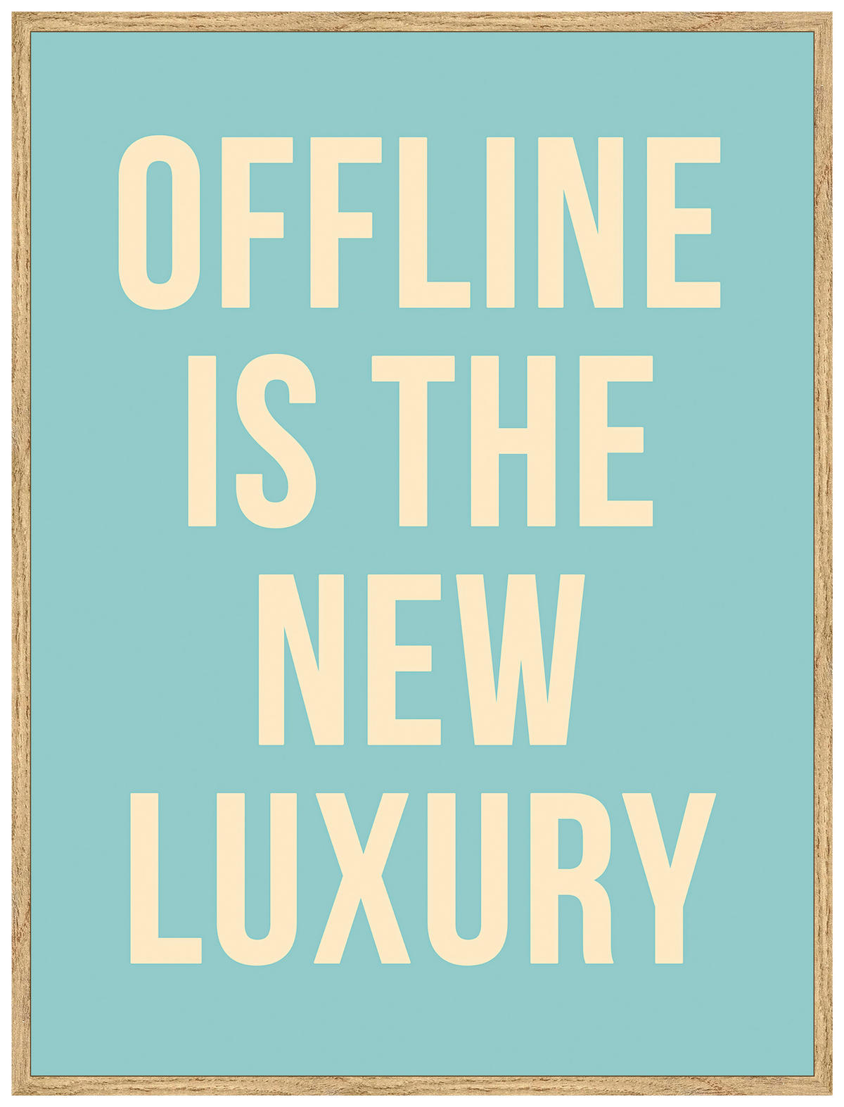 KUNSTDRUCK 30/40 cm  - Eichefarben/Multicolor, LIFESTYLE, Holzwerkstoff (30/40cm) - Monee