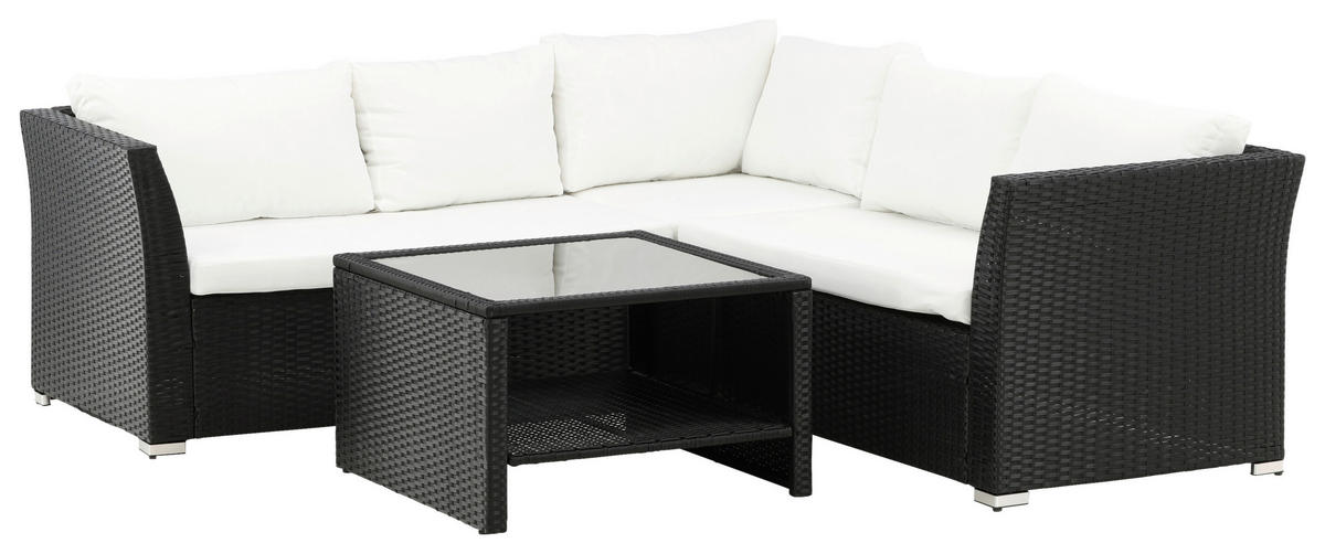 LOUNGEGRUPP  - svart, Klassisk, plast - Gardenson