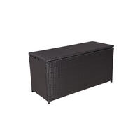 KISSENBOX 50/60/120 cm  - Schwarz, Basics, Kunststoff/Metall (50/60/120cm) - Gardenson