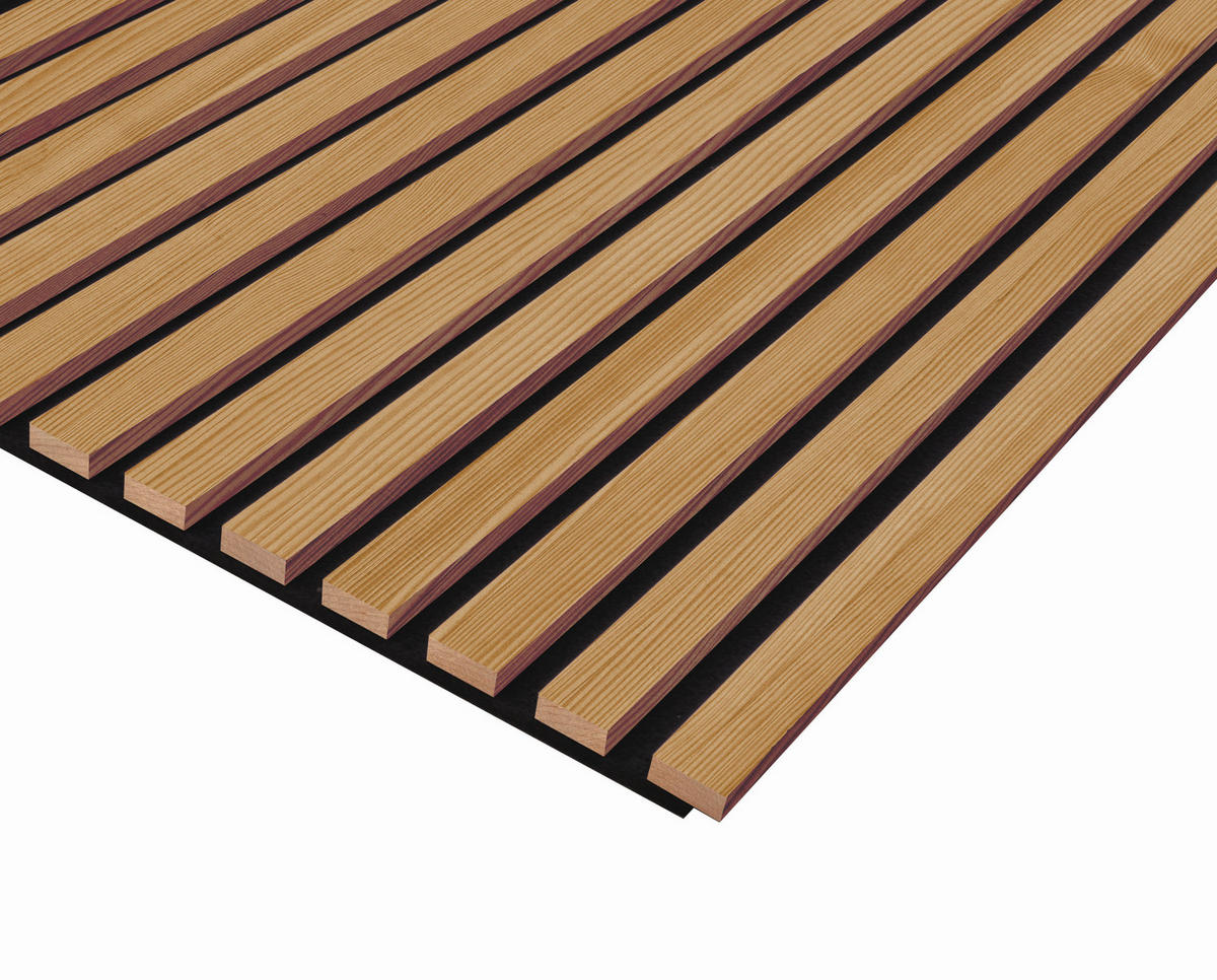 AKUSTIKPANEEL Lärche roh 57.25/1.8/119 cm  - Lärchefarben, KONVENTIONELL, Holzwerkstoff/Textil (57.25/1.8/119cm)