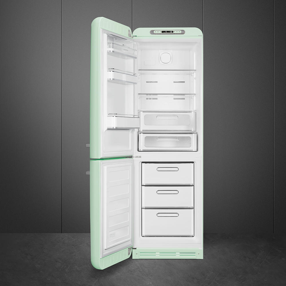 KÜHL-GEFRIER-KOMBINATION 60/196,8/72,8 cm FAB32LPG5  - Pastellgrün, Basics, Metall (60/196,8/72,8cm) - SMEG