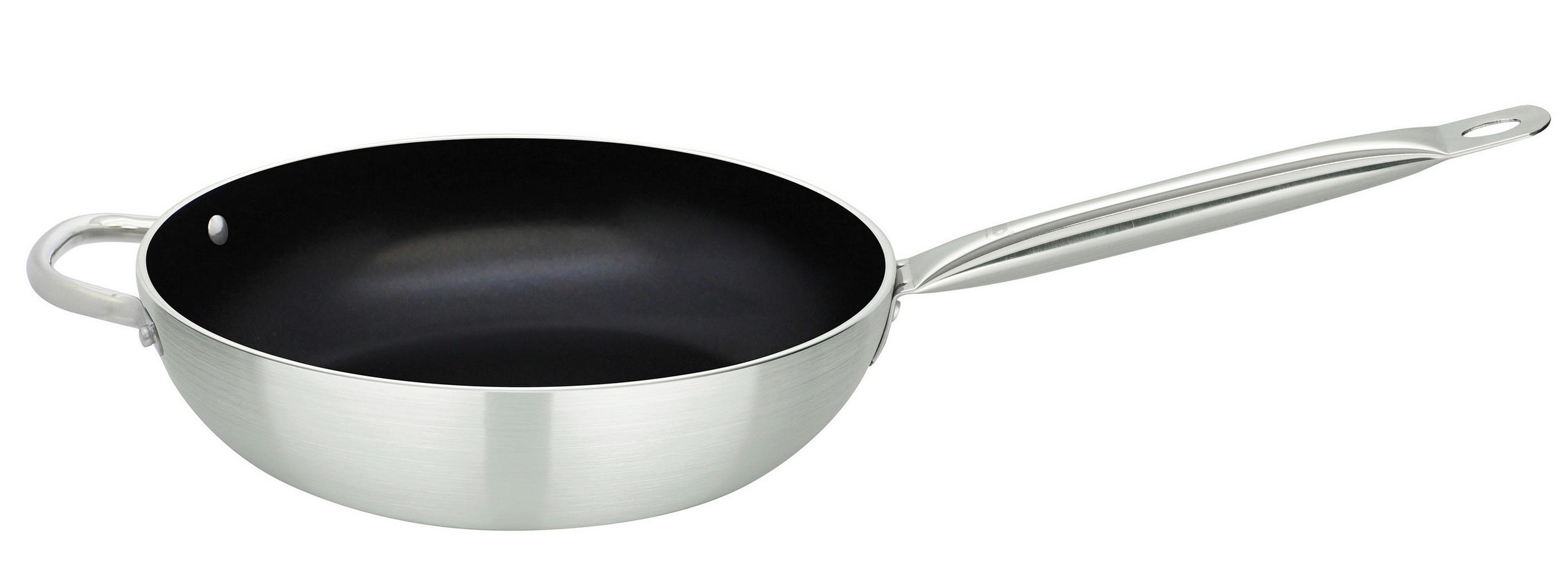 WOKPFANNE Bistroline Keramikbeschichtung 28 cm  - Silberfarben, Basics, Metall (28cm) - ELO