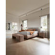 BOXSPRINGBETT 180/200 cm  in Hellbraun, Greige  - Hellbraun/Greige, Design, Textil/Metall (180/200cm) - Johann Jakob