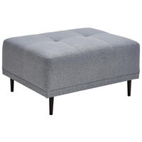 HOCKER Webstoff Grau  - Schwarz/Grau, MODERN, Holz/Textil (88/45/72cm) - Ti'me