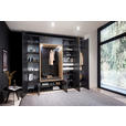 GARDEROBE 7-teilig  in 260/233/59 cm  - Eichefarben/Anthrazit, Design, Holzwerkstoff/Textil (260/233/59cm) - Moderano