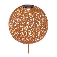 SOLARLEUCHTE - Rostfarben, Basics, Metall (28,5/40cm) - Globo