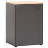 MEHRZWECKSCHRANK 67,1/95,8/60 cm  in Anthrazit, Eichefarben  - Eichefarben/Anthrazit, MODERN, Holzwerkstoff/Kunststoff (67,1/95,8/60cm) - MID.YOU