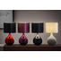 Tischleuchte - Lila, Design, Glas/Textil (25/45cm) - Novel Tischleuchte - Lila, Design, Glas/Textil (25/45cm) - Novel