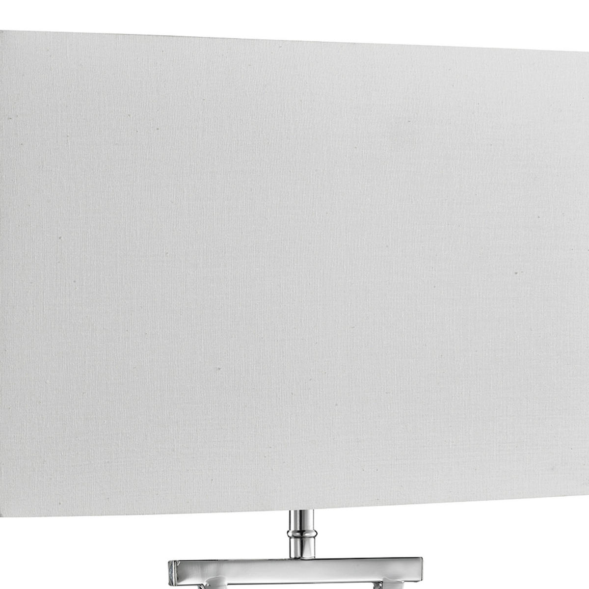 BORDSLAMPA Club 31/48,5/20 cm   - vit/kromfärg, Design, metall/textil (31/48,5/20cm)