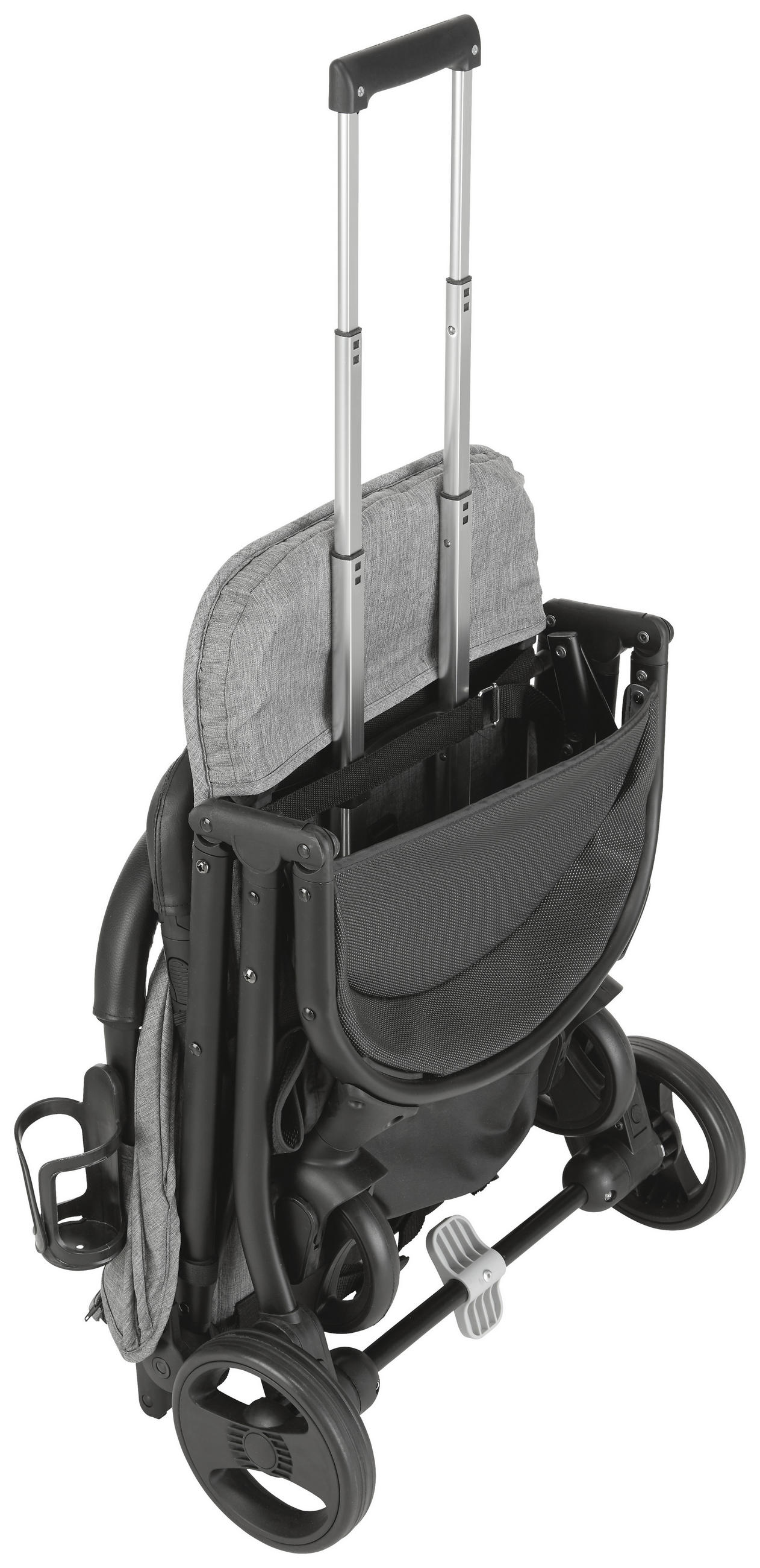 BUGGY Trolly  - Schwarz/Grau, Trend, Textil/Metall - Jimmylee