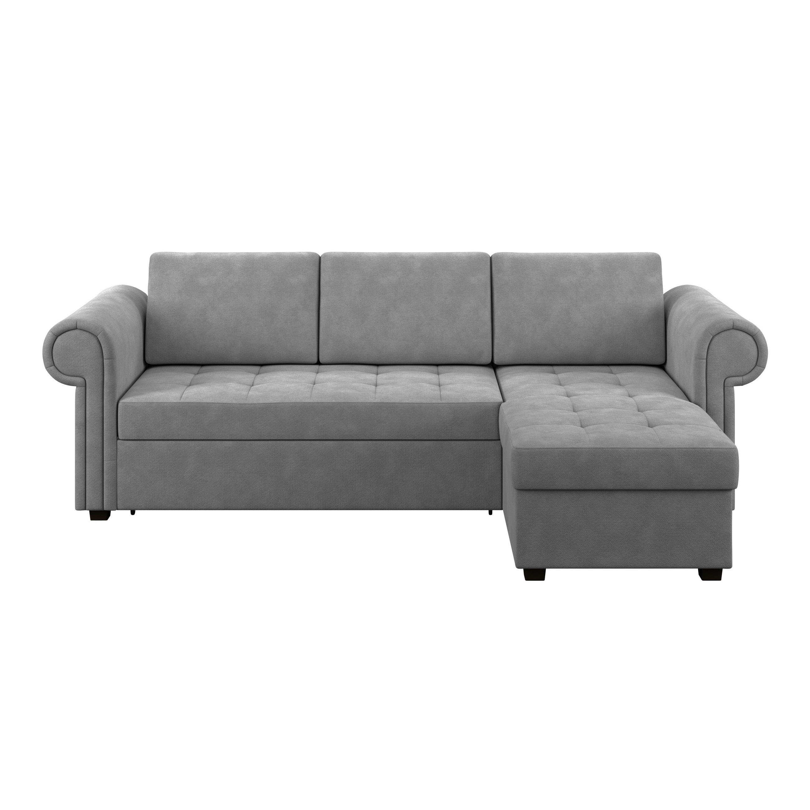 Ecksofa Oslo Grau B: 260 Cm