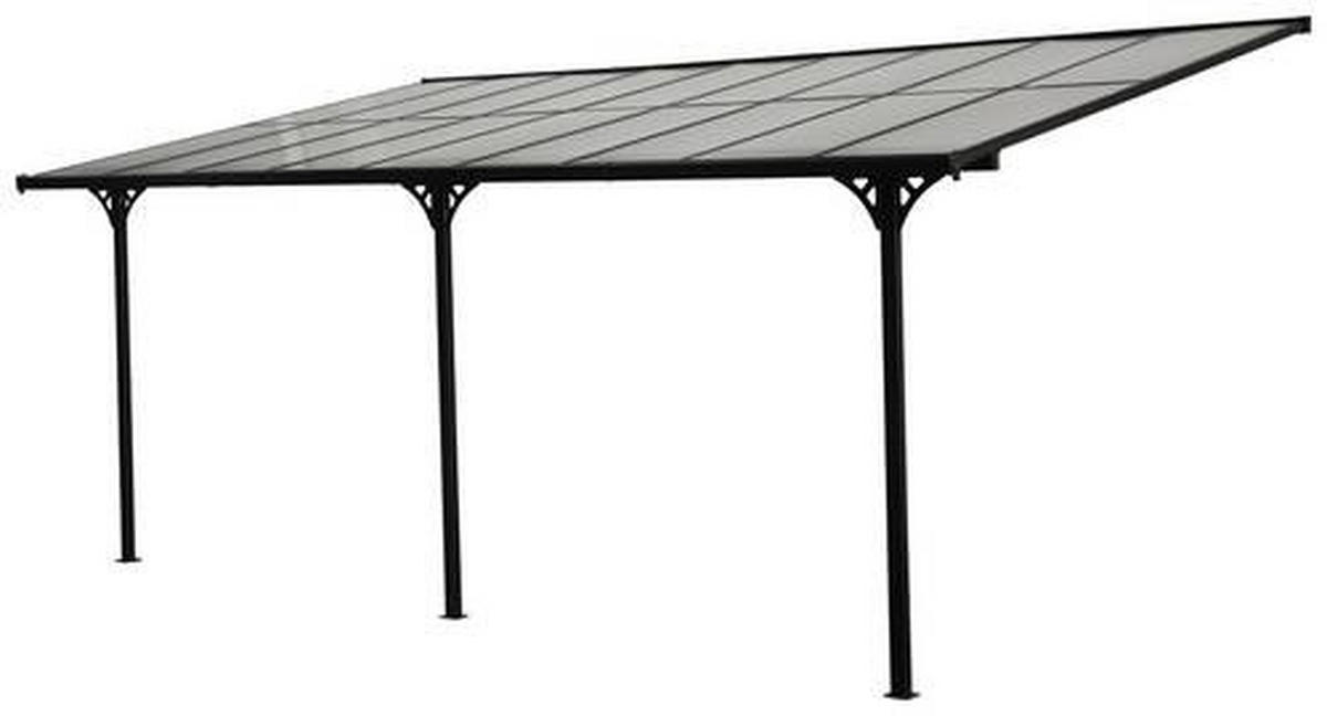 TERRASSENÜBERDACHUNG - Schwarz, Basics, Metall (556/225/300cm) - Ambia Garden