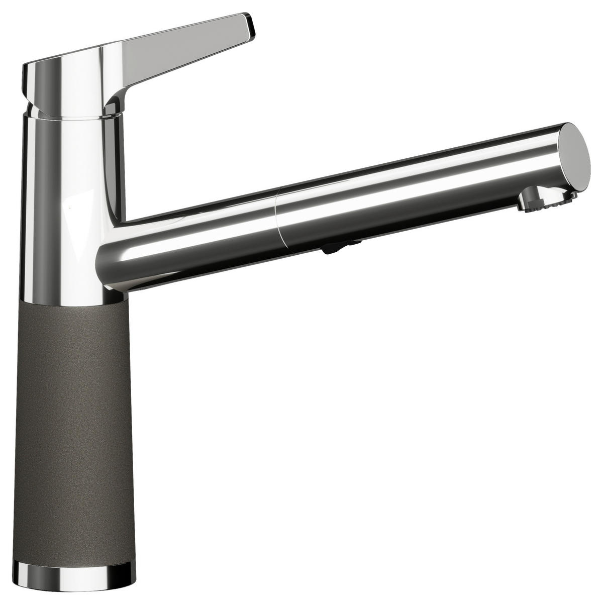 KÜCHENARMATUR 554120GAS  - Chromfarben/Dunkelgrau, Basics, Stein/Metall (5,2/23,3/20,9cm) - Schock