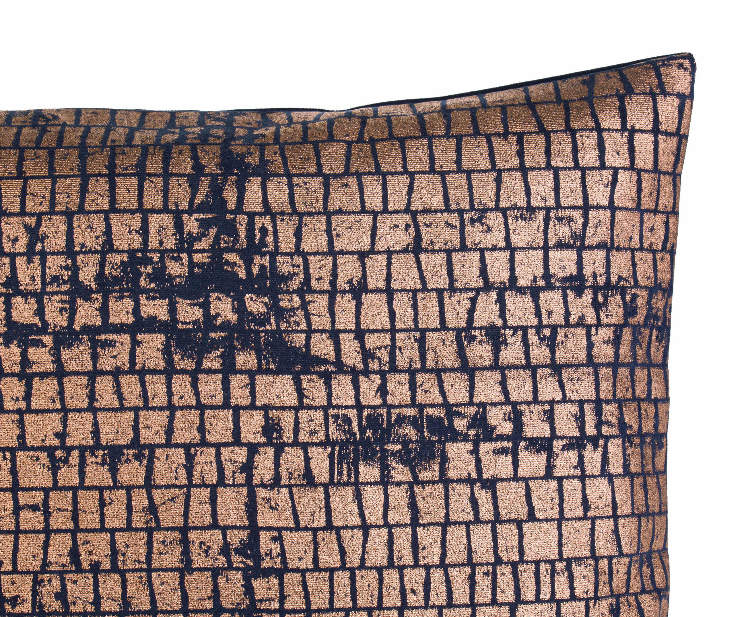 KISSENHÜLLE 50/50 cm  - Rostfarben/Schwarz, LIFESTYLE, Textil (50/50cm) - Novel