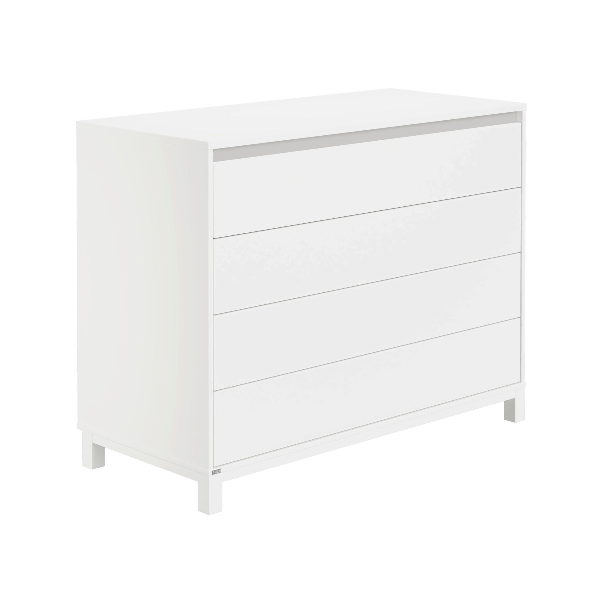 WICKELKOMMODE Olli Kommode Weiß  - Weiß/Grau, Basics, Holzwerkstoff (123,5/94,9/56,1cm) - Paidi