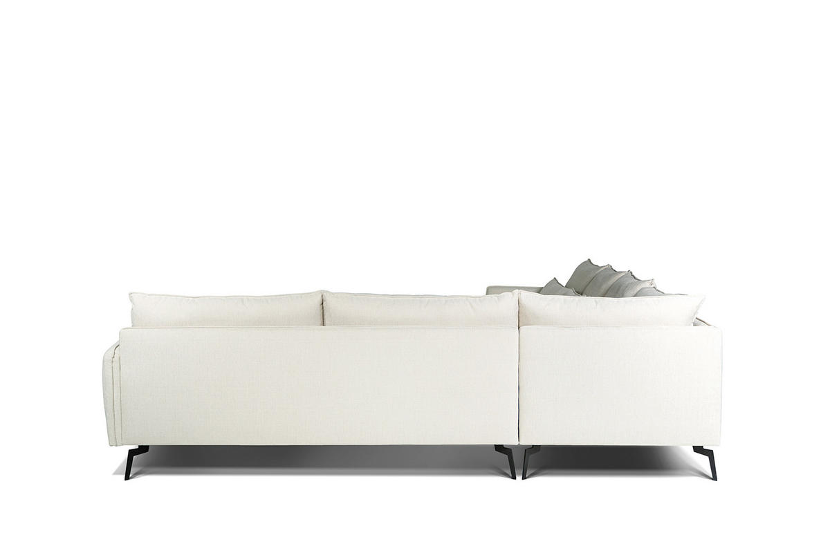 SOFFA i beige  - beige/svart, Klassisk, metall/trä (384/90/324/160cm) - Best Price