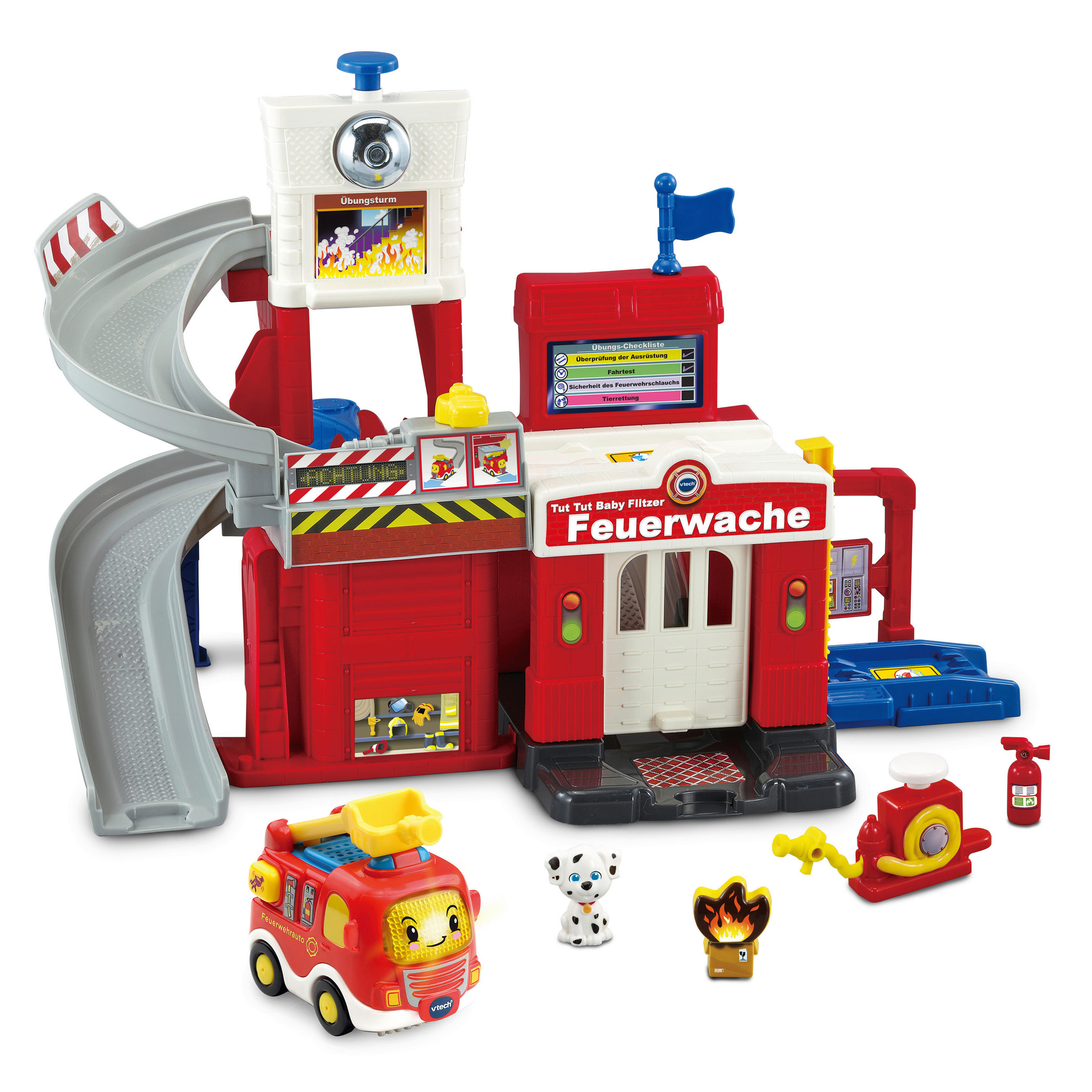 PARKGARAGE - Rot/Multicolor, Basics, Kunststoff (45/33/12,8cm) - Vtech