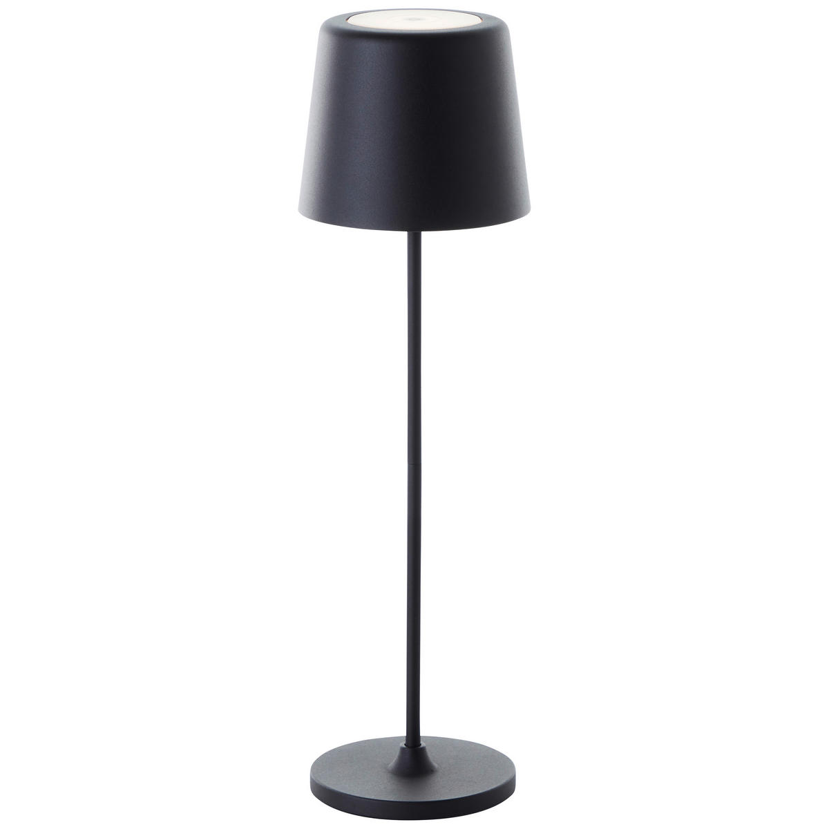 AKKU-TISCHLEUCHTE Kaami 10/37 cm   - Schwarz, Basics, Kunststoff/Metall (10/37cm) - Brilliant