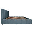 POLSTERBETT Lattenrost, Bettkasten Dunkelblau 160/200 cm  - Schwarz/Dunkelblau, KONVENTIONELL, Holz/Kunststoff (160/200cm) - Carryhome