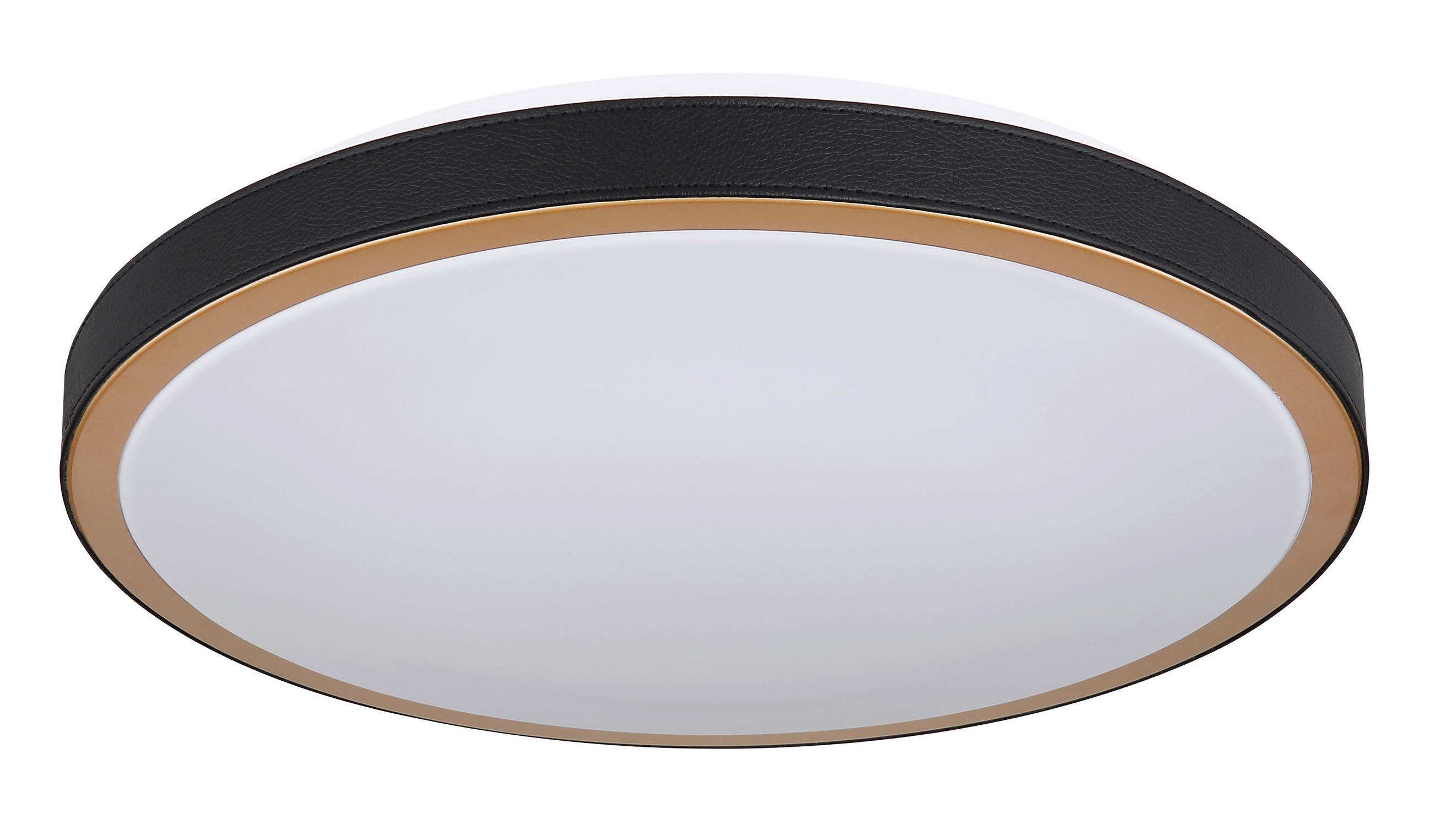 LED-DECKENLEUCHTE 24 W  42/9,5 cm    - Weiss/Opal, Basics, Leder/Kunststoff (42/9,5cm) - Globo