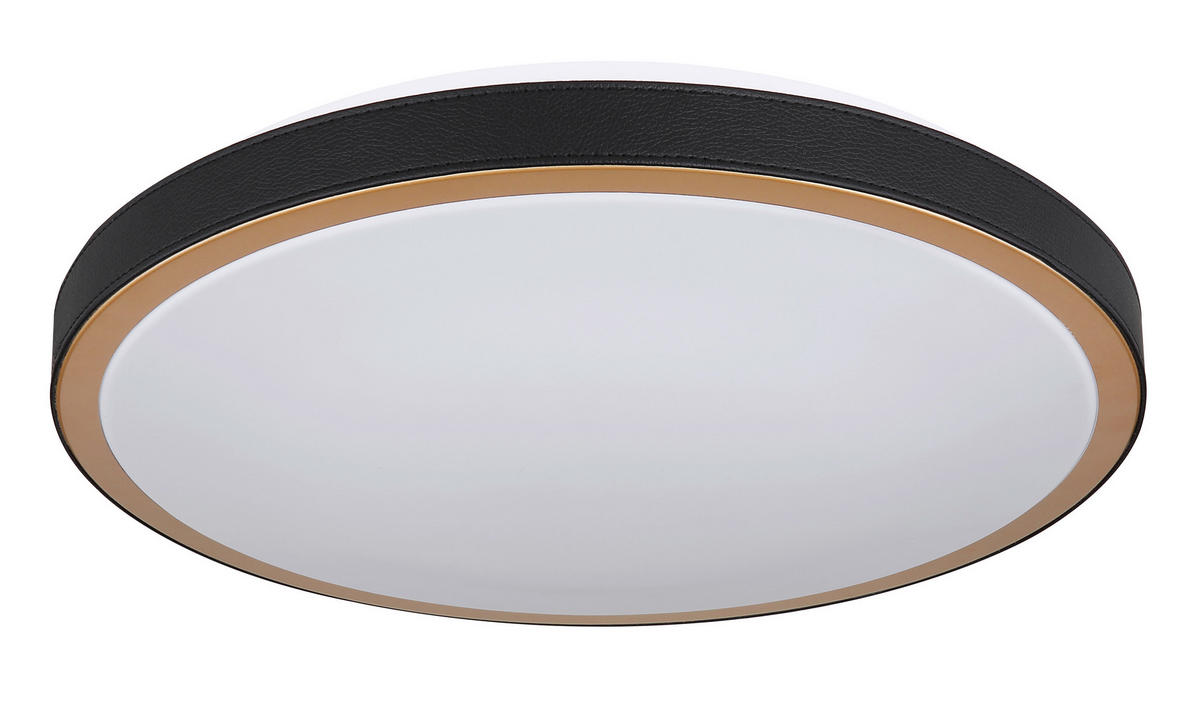 LED-DECKENLEUCHTE 24 W  42/9,5 cm    - Weiss/Opal, Basics, Leder/Kunststoff (42/9,5cm) - Globo