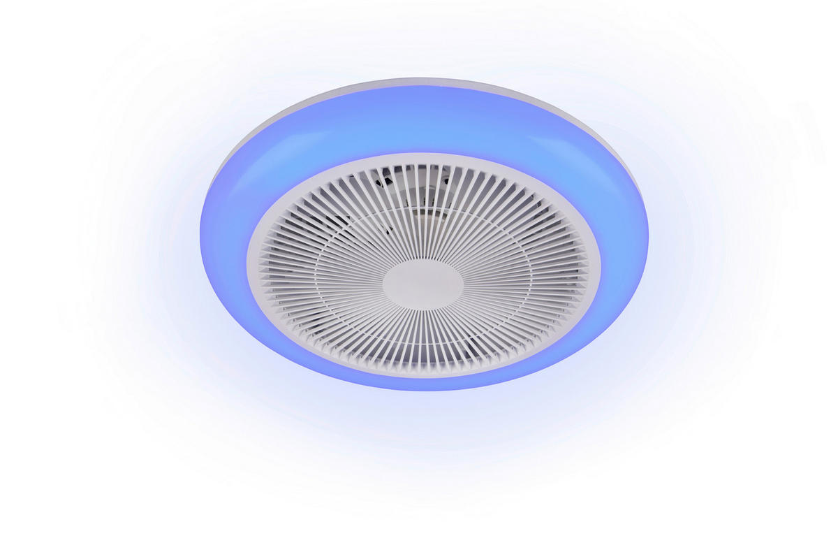 DECKENVENTILATOR - Weiß, Design, Kunststoff (0/14cm)
