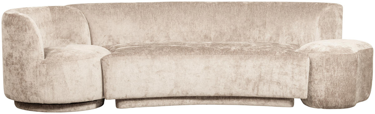BIGSOFA Popular Chenille Naturfarben  - Naturfarben, Design, Textil (270/72/97cm) - Livetastic