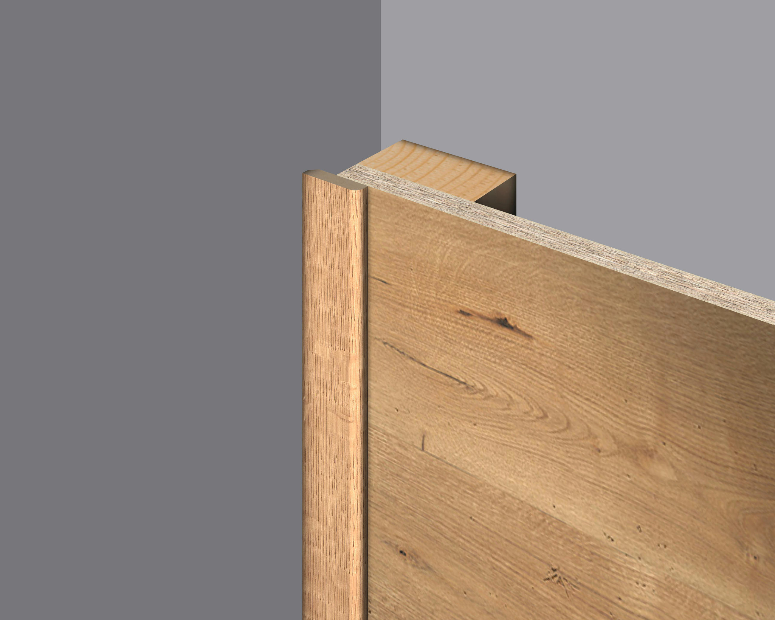 Abdeckleiste Eiche  - Eichefarben, Basics, Naturmaterialien (240/0.6/2.5cm) - Egger Holzwerkstoffe