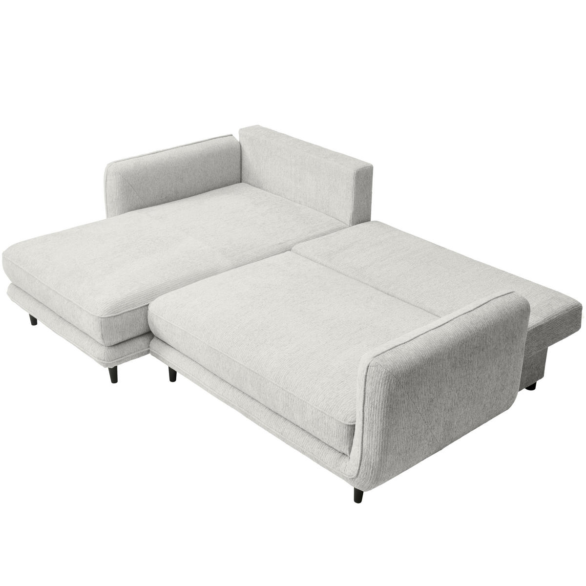 ECKSOFA in Struktur Naturfarben  - Schwarz/Naturfarben, Konventionell, Holz/Textil (170/247cm) - Carryhome