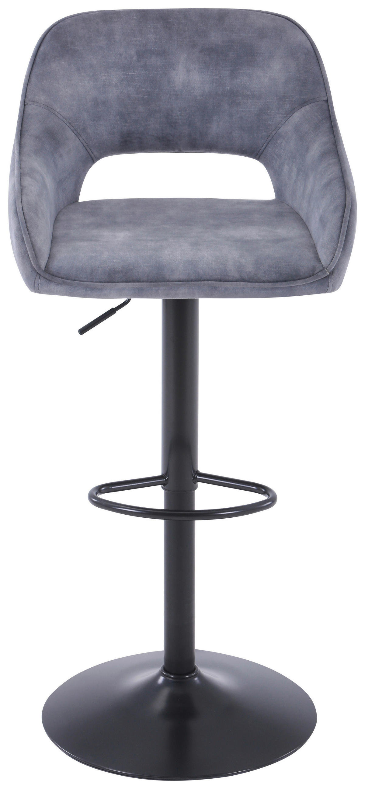 BAROVÁ ŽIDLE, šedá, černá - šedá/černá, Design, kov/textil (52/56/88,5-111cm) - Carryhome