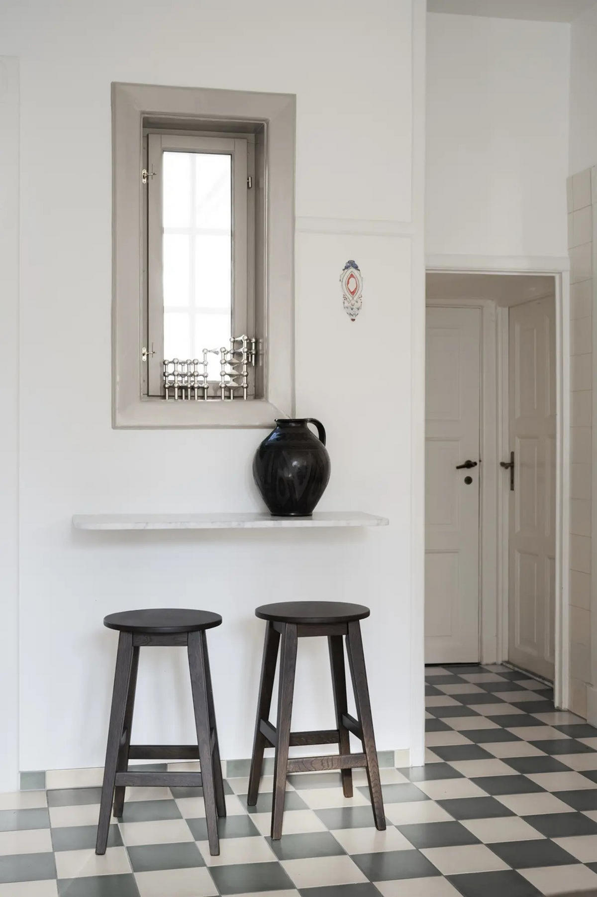 BARPALL i mörkbrun  - mörkbrun, Klassisk, trä (35/65/35cm) - Rowico