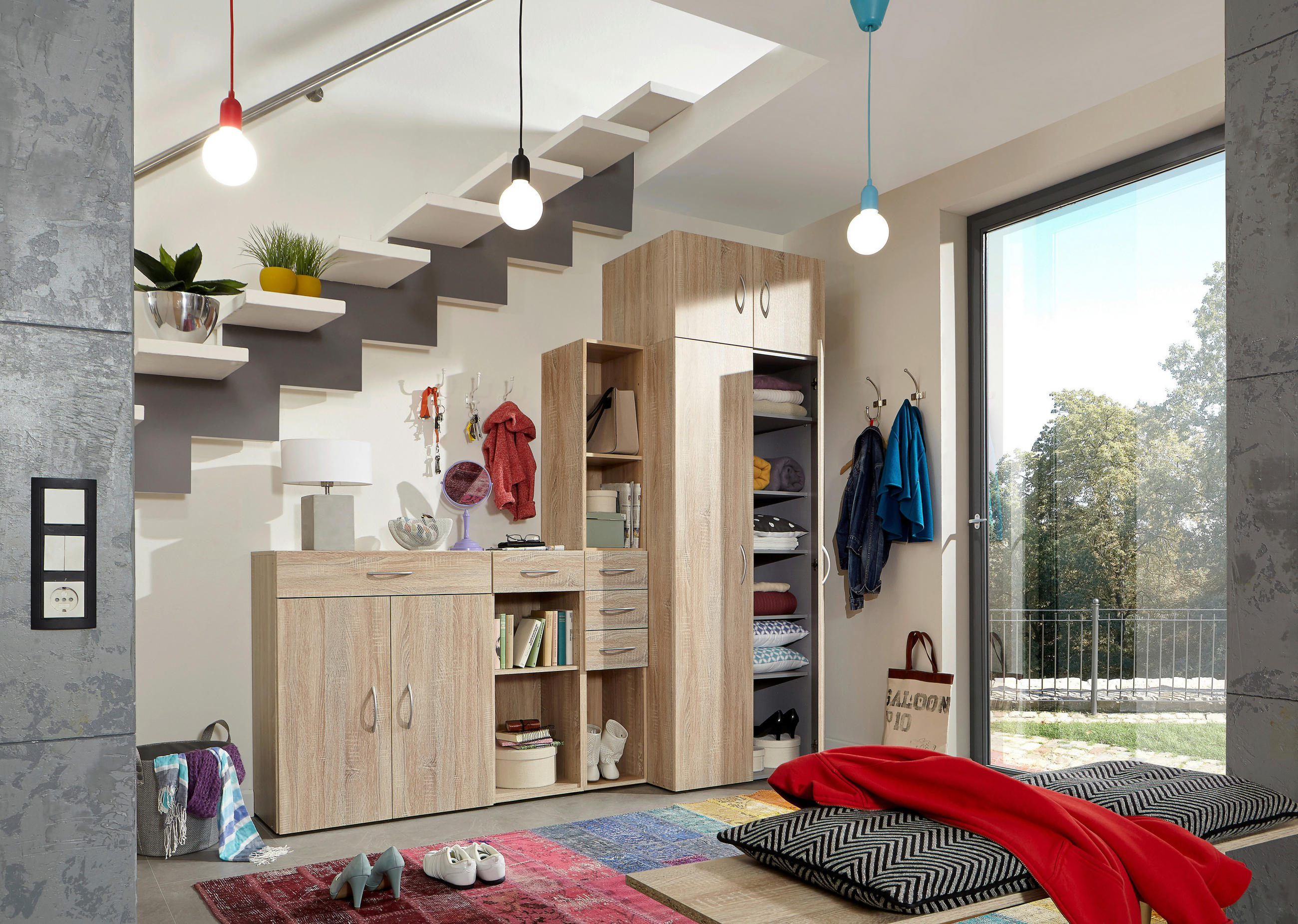 Thumbnail - Xora Aufsatzschrank, Eiche, Kunststoff, 45x40x54 cm, BQ - Bündnis für Qualität, Made in Germany, DIN EN ISO 9001, Schlaf...