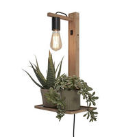 WANDLEUCHTE GOOD&MOJO 30/18/52 cm  - Naturfarben, Trend (30/18/52cm) - Good & Mojo