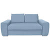 SCHLAFSOFA in Hellblau  - Chromfarben/Hellblau, Design, Holz/Textil (199/92/97cm) - Hom`in