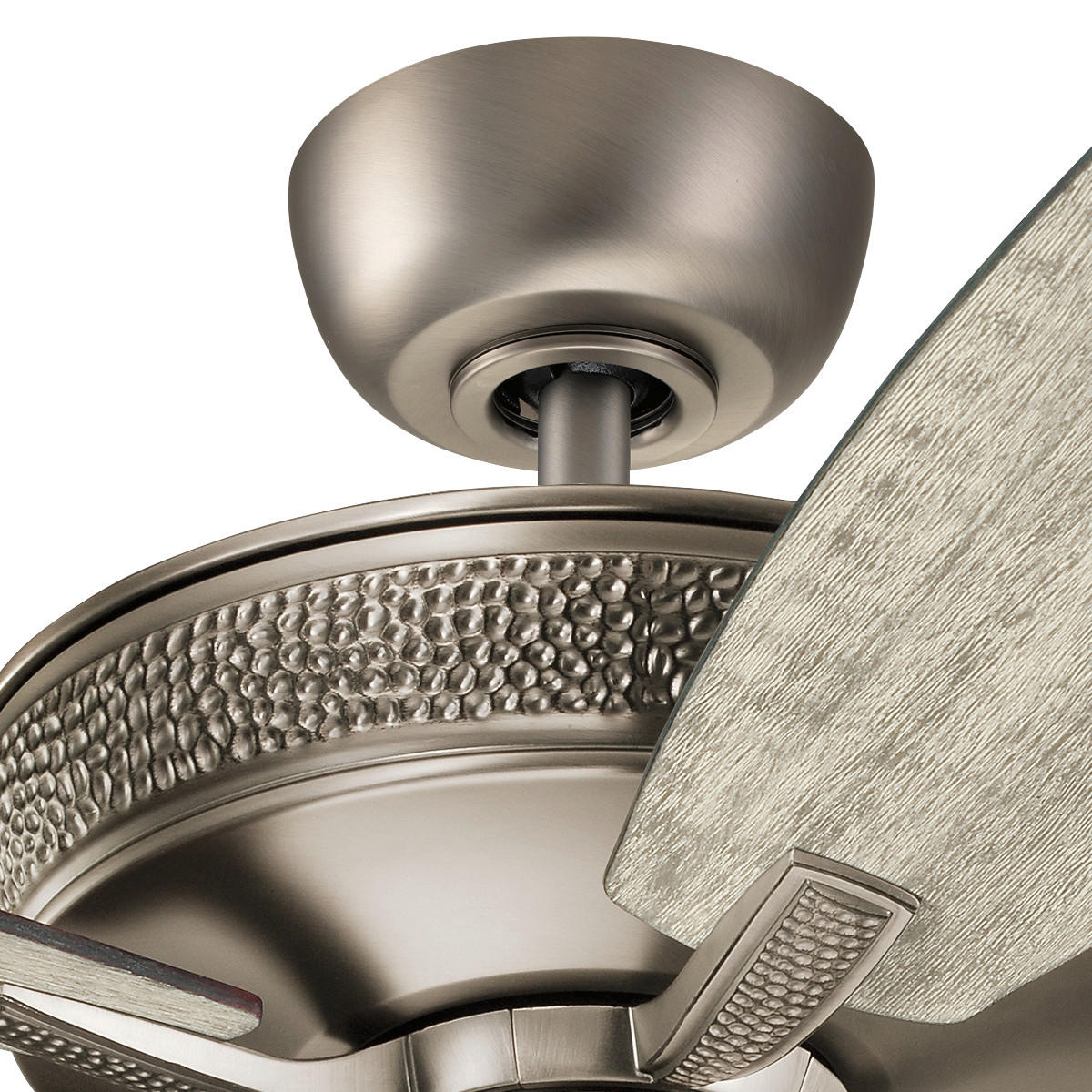 VENTILATOR STROPNI  srebrne boje, boje šampanjca   boje drva trešnje, boje oraha  Elstead KLF-Monarch  - srebrne boje/boje drva trešnje, Basics, metal/drvo (132/34cm)