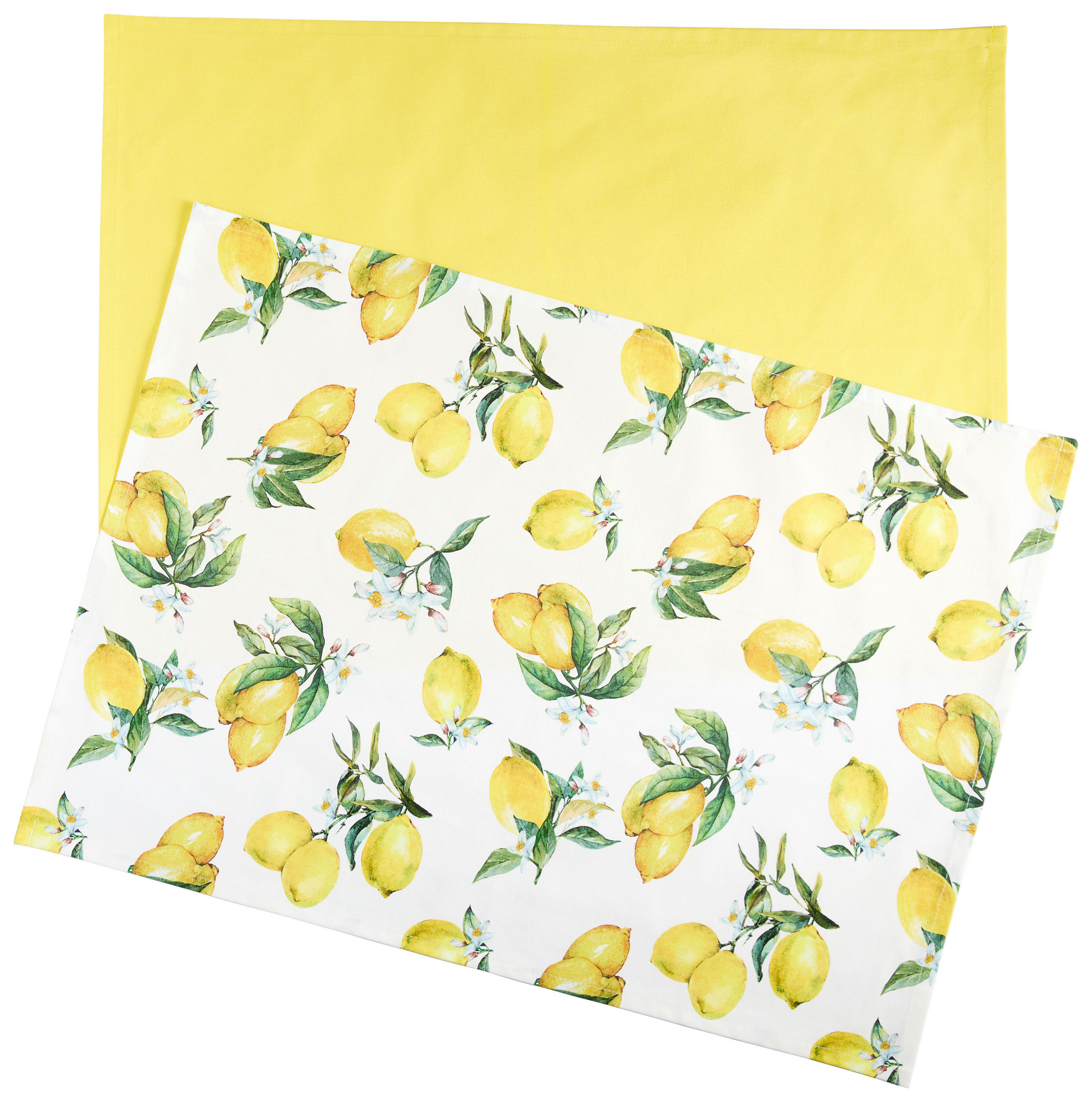 SADA UTĚREK 2dílné - bílá/žlutá, textil (50/70cm) - Esposa