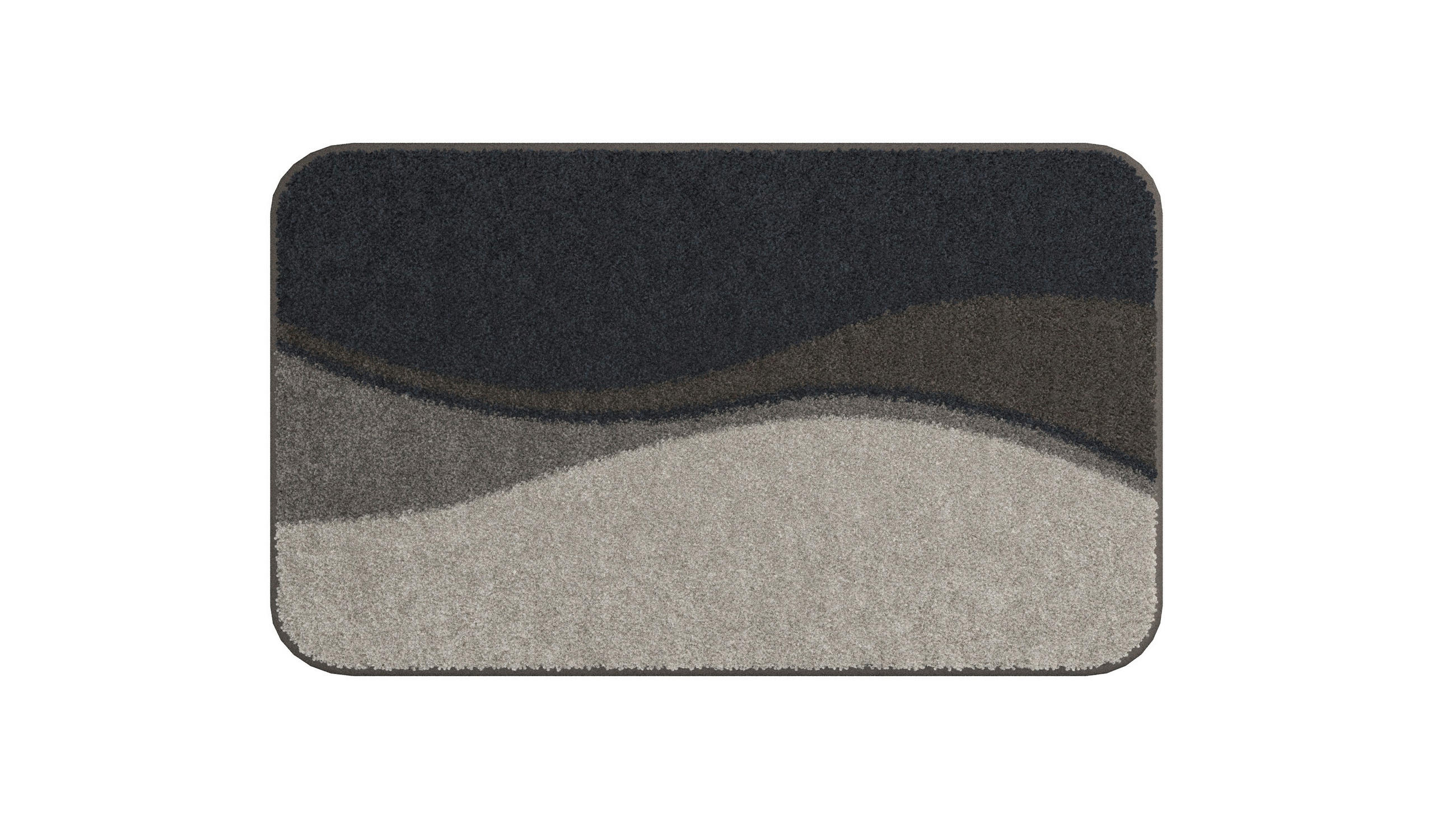 BADEMATTE Grund Braun 60/90 cm  - Braun, Basics, Kunststoff/Textil (60/90cm) - Grund