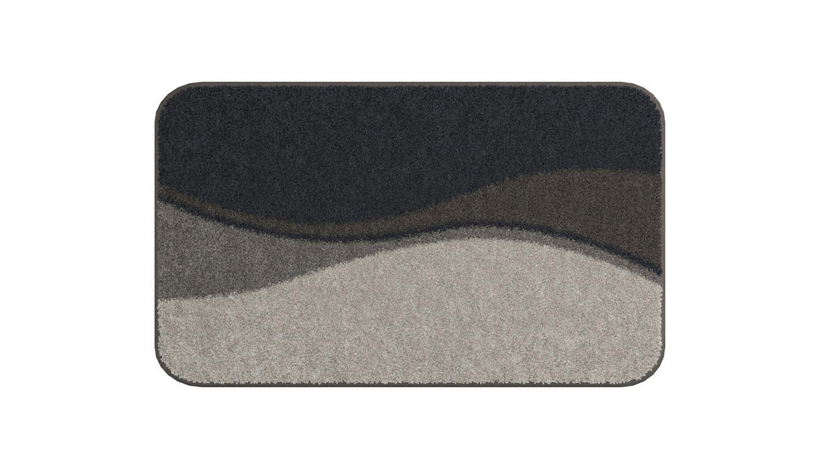 BADEMATTE Braun 60/90 cm  - Braun, Basics, Kunststoff/Textil (60/90cm) - Grund