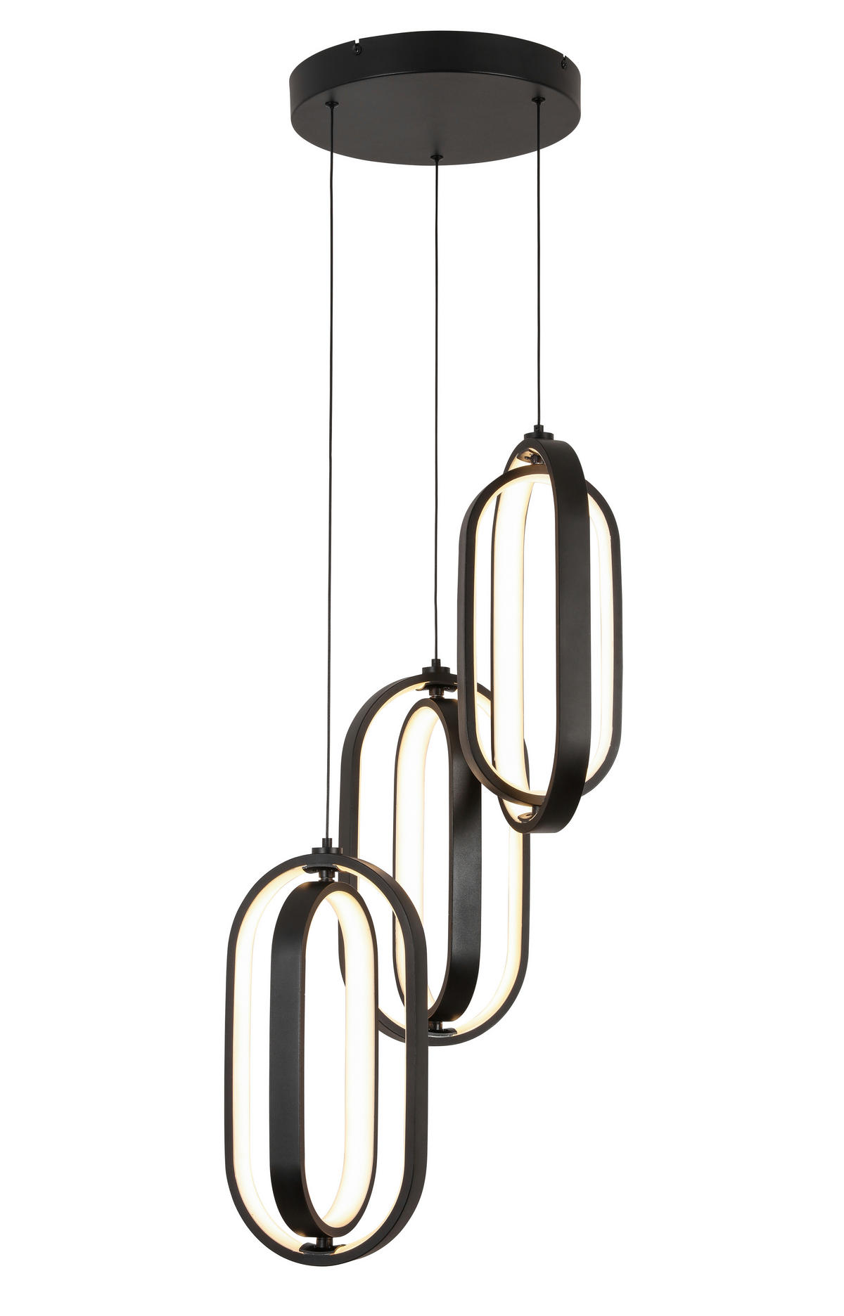 LED-HÄNGELEUCHTE 34/250 cm  - Schwarz, Design, Kunststoff/Metall (34/250cm) - Novel