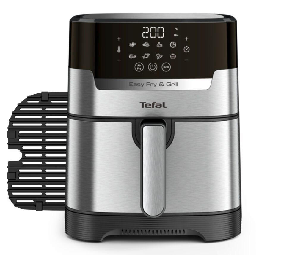 HEIßLUFTFRITTEUSE Easy Fry & Grill Precision 4.2 L  - Edelstahlfarben/Schwarz, Basics, Kunststoff/Metall (39,8/31,4/37,0cm) - Tefal