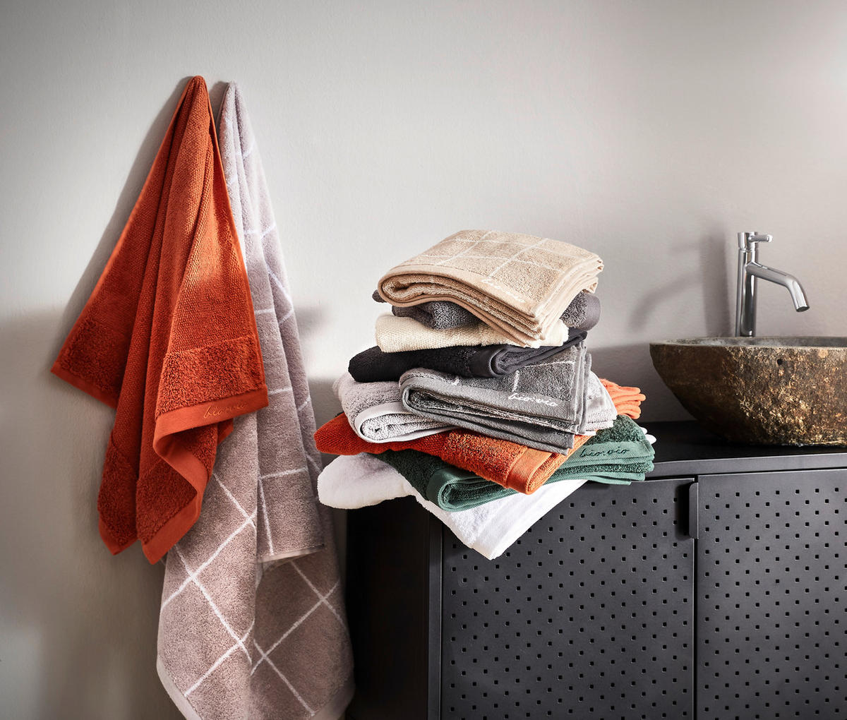 TÖRÖLKÖZŐ 70/140 cm kék, sötétkék  - sötétkék/kék, Natur, textil (70/140cm) - Bio:Vio