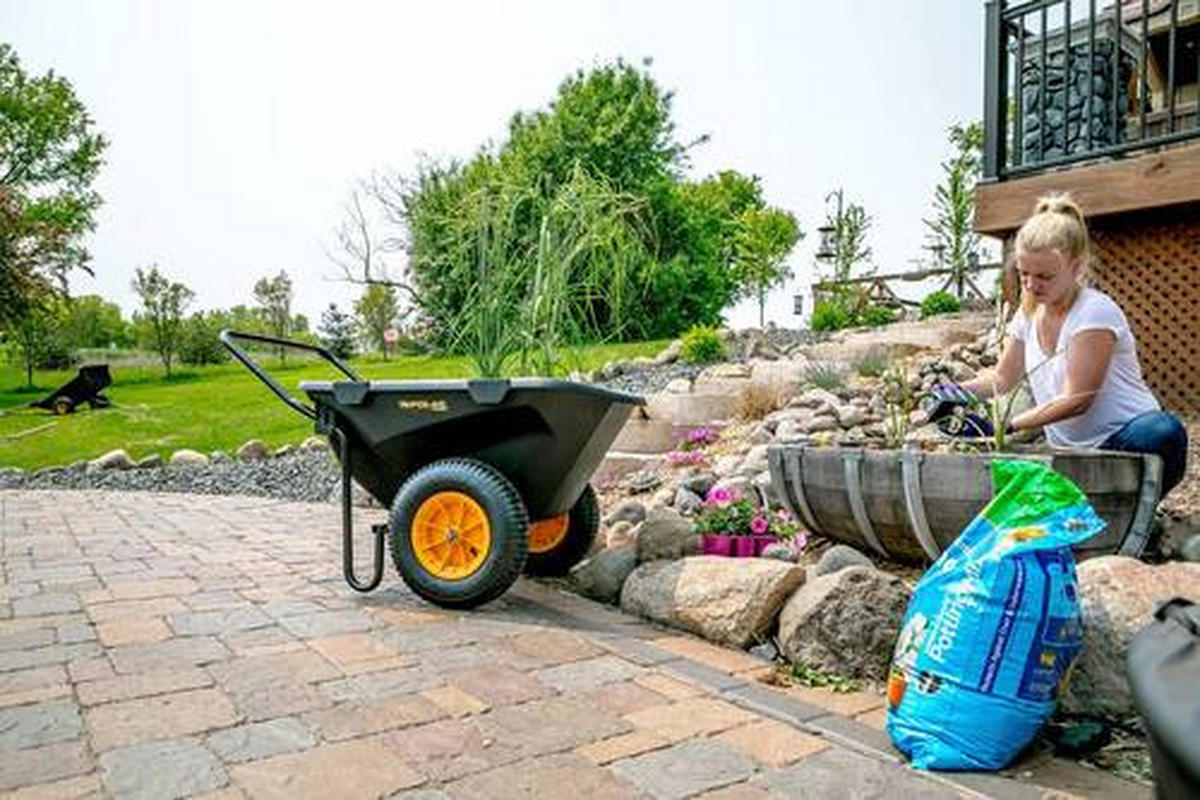 GARTENKARRE - Schwarz, Basics, Kunststoff (71/74/127cm)