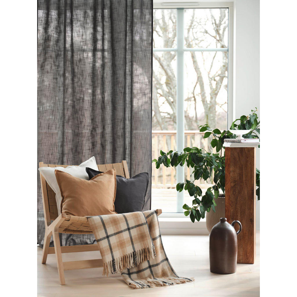 Thumbnail - Svanefors Fertigvorhang Cecil, Grau, Textil, Uni, 145x260 cm, Wohntextilien, Gardinen & Vorhänge, Fertiggardinen, Fertig...