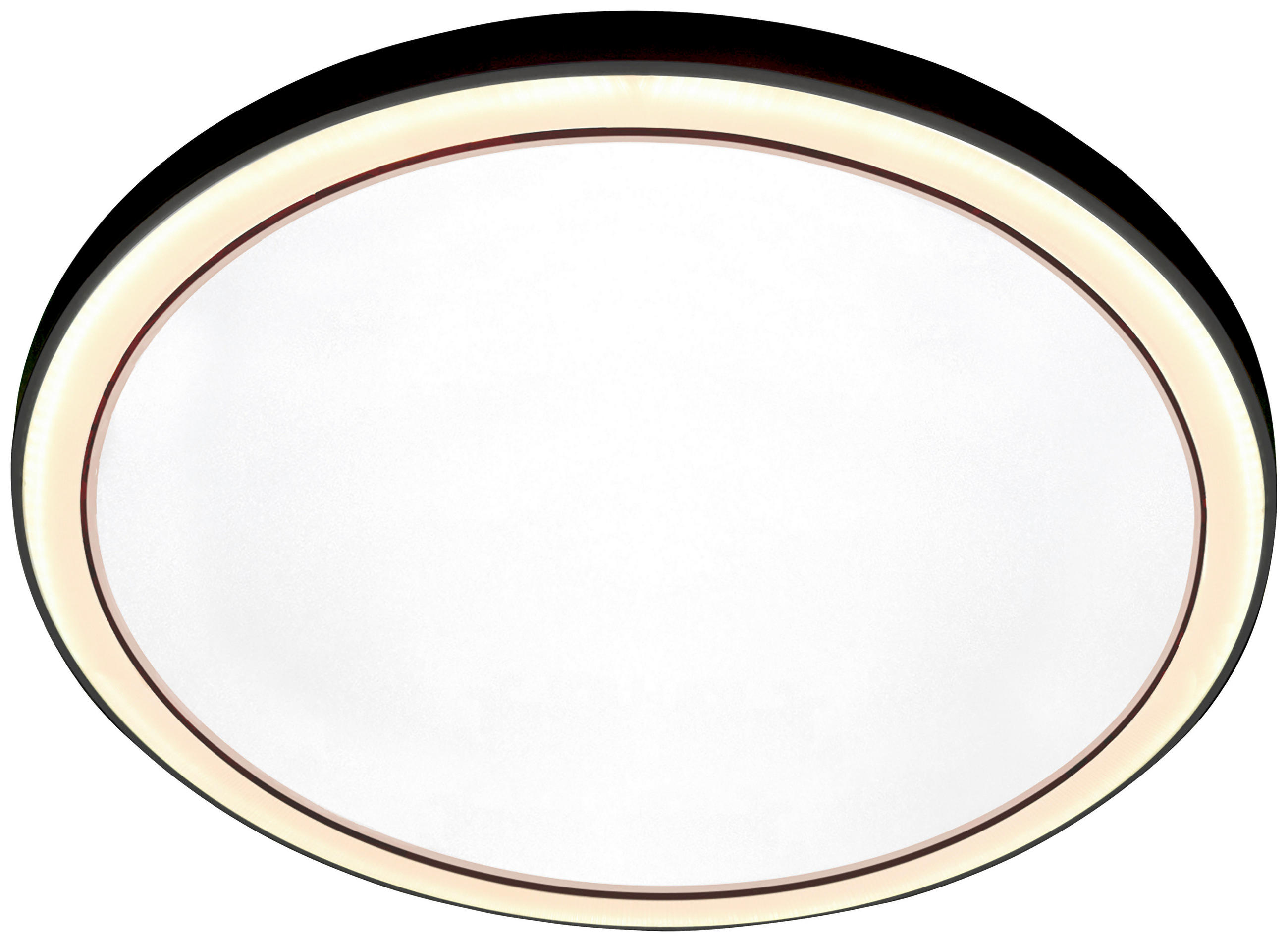 LED-DECKENLEUCHTE 48/4 cm    - Schwarz, KONVENTIONELL, Metall (48/4cm) - BOPP