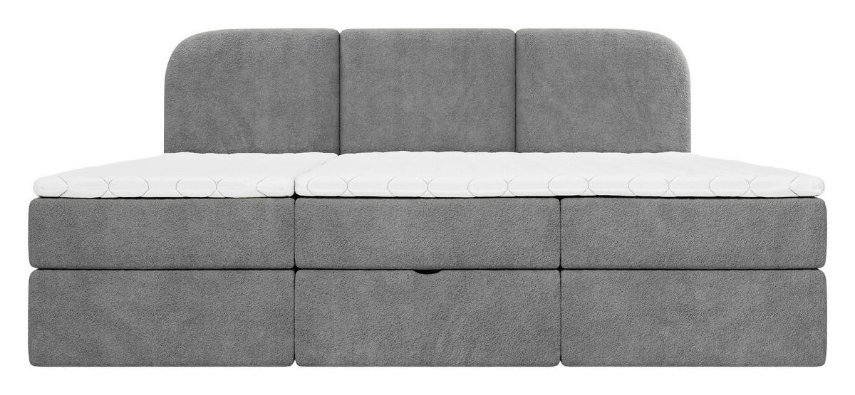 FAMILIENBETT - Dunkelgrau/Schwarz, MODERN, Holz/Holzwerkstoff (240/200cm) - MID.YOU