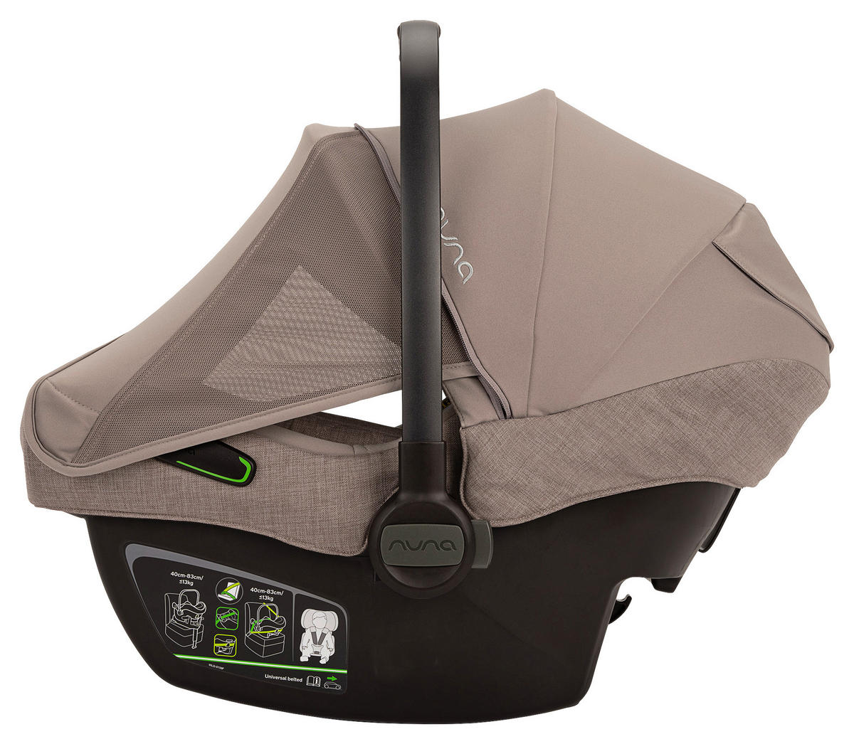 BABYSCHALE PIPA NEXT  - Graubraun, Basics, Kunststoff/Textil (45/35/60cm) - Nuna