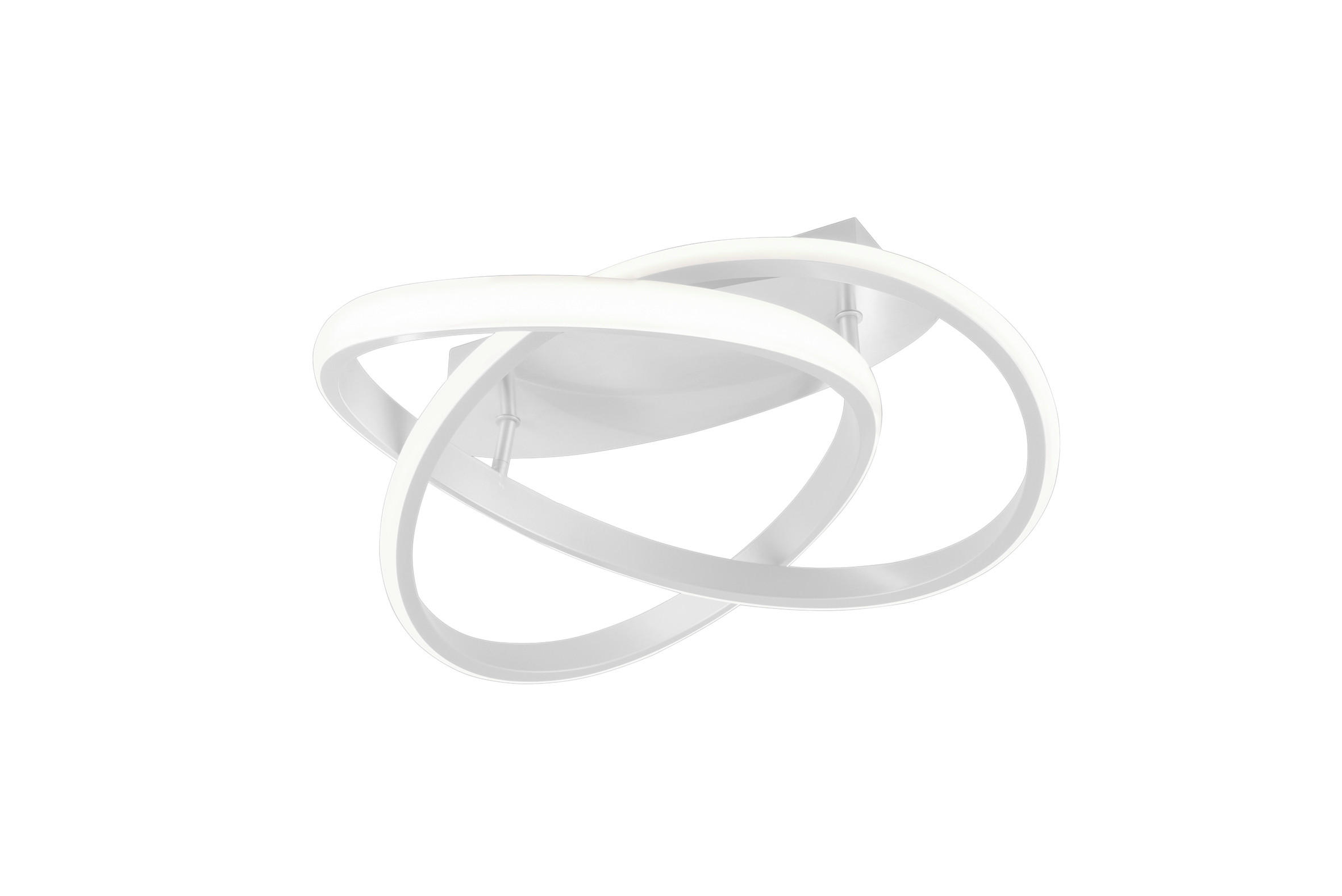 LED PLAFONJERA Course  - bela, Dizajnerski, metal/plastika (45/18,8cm)